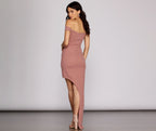 Eye-Graphic Off-Shoulder Zip-Detail Dress