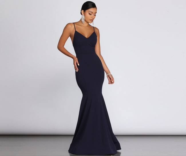 Raquel Cross-Back Mermaid Gown - Lady Occasions Main image