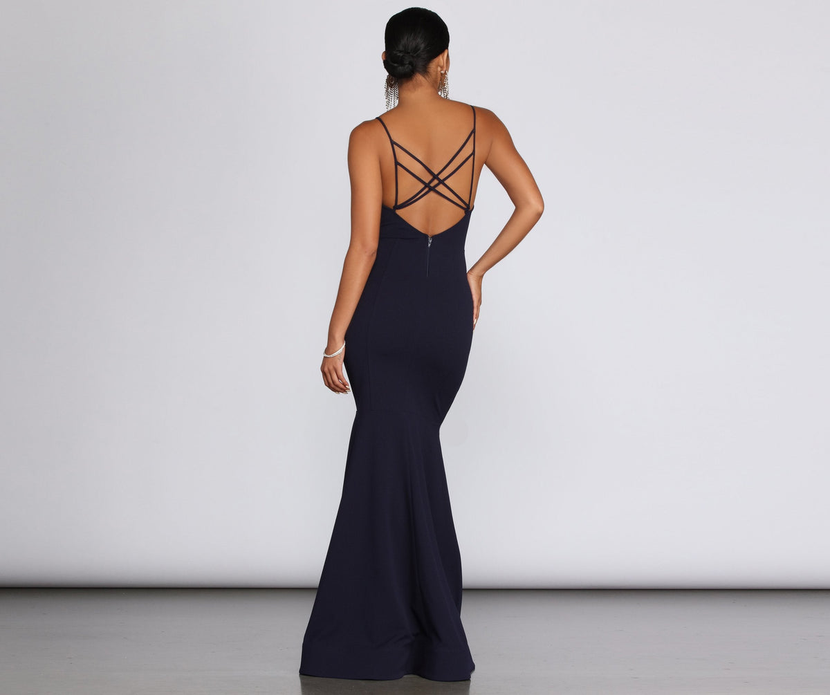 Mermaid Cross-Back Dress