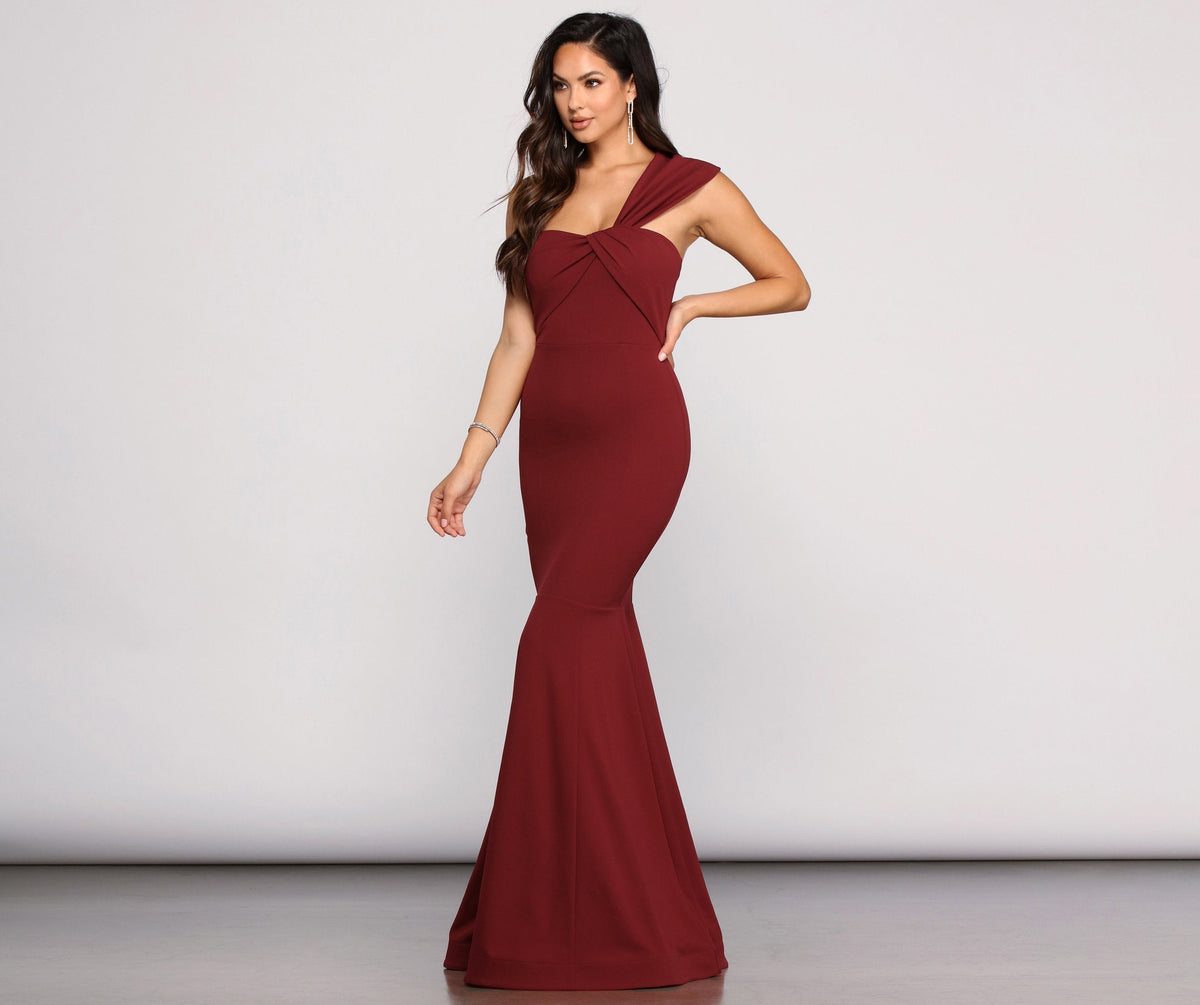 One-Shoulder Mermaid Asymmetric Dress