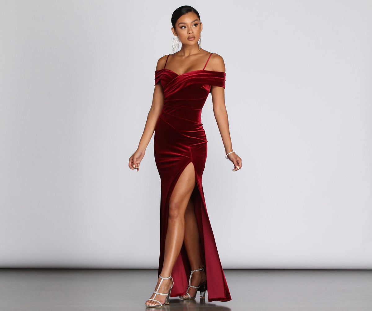 Evening Velvet Dress