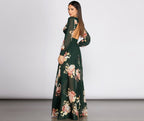 Floral Chiffon A-Line Dress