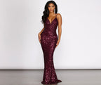 Gwendolyn Cross Back Sequin Dress - Lady Occasions