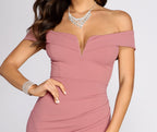 Evening Wrap-Style Mermaid Dress