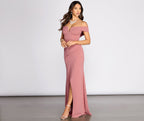 Evening Wrap-Style Mermaid Dress