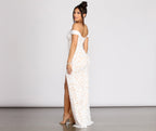 Mermaid Mesh Dress with Sequin Detail