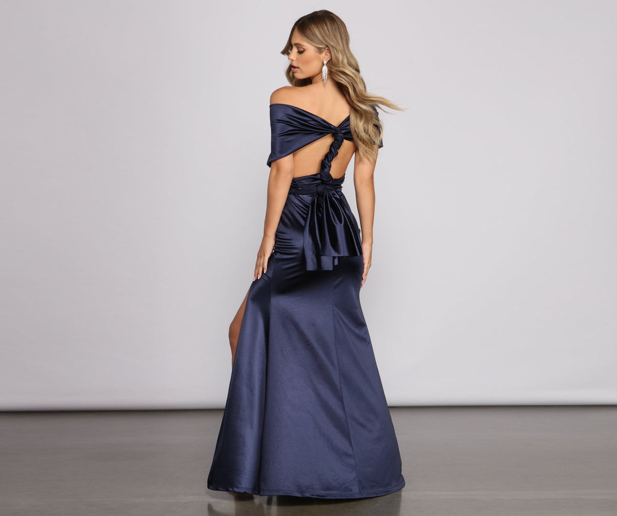 Evening Satin Dress