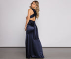 Evening Satin Dress