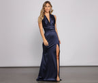 Evening Satin Dress