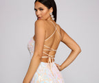 Evening Dress with Sequin Detail