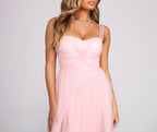 Sweetheart-Neck Tulle A-Line Dress