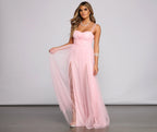 Sweetheart-Neck Tulle A-Line Dress