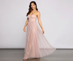 A-Line Evening Dress with a Split Detail