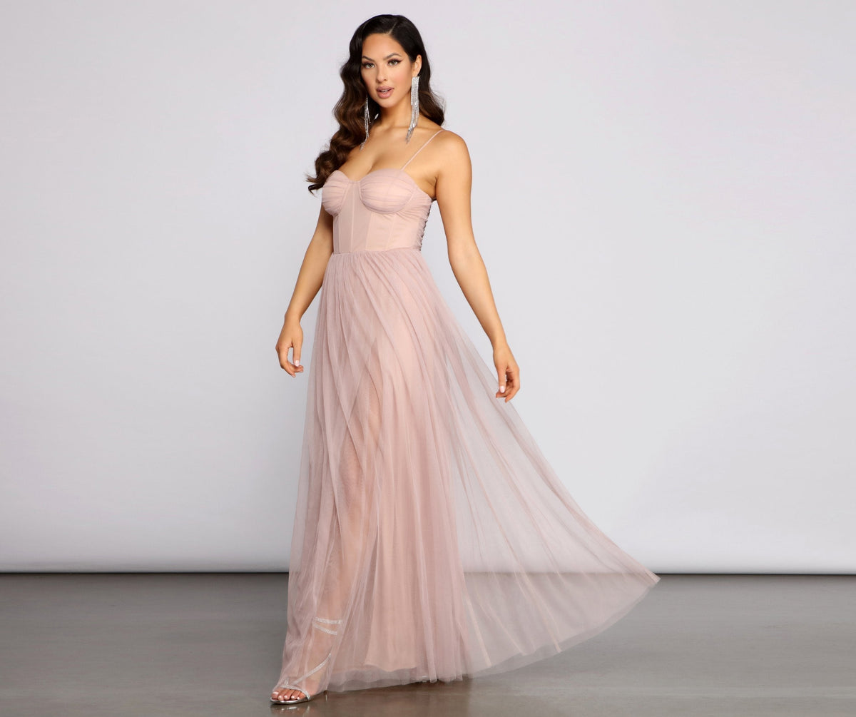 A-Line Evening Dress with a Split Detail