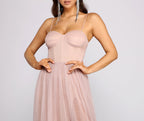 A-Line Evening Dress with a Split Detail
