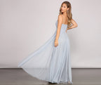 Evening Slit-Detail A-Line Dress