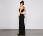 Mermaid Scallop-Edge Dress with Lace Details