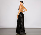 Sequined Mermaid Evening Dress