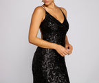 Sequined Mermaid Evening Dress