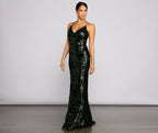 Sequined Mermaid Evening Dress