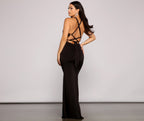 Halterneck Mermaid Dress with Lace-Up Details