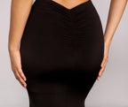 Halterneck Mermaid Dress with Lace-Up Details