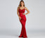 Cowl-Neck Mermaid Evening Dress with Lace Details