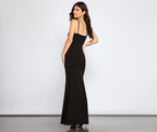 Evening A-Line Dress with a Split Detail