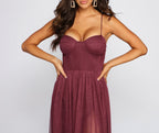 A-Line Evening Dress with a Split Detail