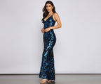 Sequined Mermaid Evening Dress