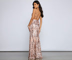 Sequined Mermaid Evening Dress