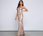 Sequined Mermaid Evening Dress