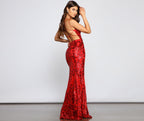 Sequined Mermaid Evening Dress