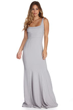 Leyla Formal Crepe Mermaid Dress - Lady Occasions