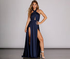 Halterneck Evening Dress