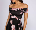 Floral Dress with a High-Low Hem