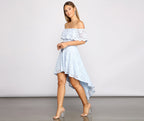 Loving Lace High Low Skater Dress - Lady Occasions