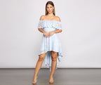 Floral Off-Shoulder Lace Dress