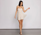 Rhinestone Glitter Dress with a Sweetheart Neck