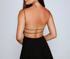 Spaghetti-Strap Sleeveless Dress with a Square Neck