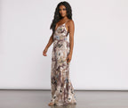 Floral Wrap-Style Maxi Dress