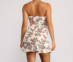 Floral Ruffled Mini Dress
