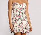 Floral Ruffled Mini Dress