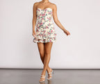 Floral Ruffled Mini Dress