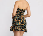 Floral Ruffled Mini Dress