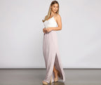 Crochet Spaghetti-Strap Maxi Dress with Cross-Back Straps
