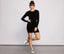 Chic Ribbed Knit Basic Mini Dress - Lady Occasions
