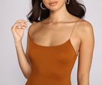 Knit Mini Dress with a Scoop Neck