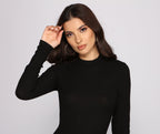 Ribbed Knit Mini Dress