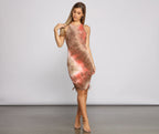 Crewneck Sleeveless Mini Dress with Ruched Details
